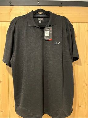 Greg Norman Collection JOHNNY COLLAR POLO Black L 🦈